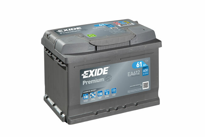 AKUMULATOR EXIDE PREMIUM 61AH 600A EN PRAWY+