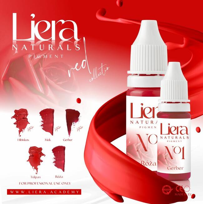 Rewelacyjne pigmenty do makijażu permanentnego LIERA