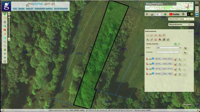 Na sprzedaż: 4 działek gruntowych w Łazy