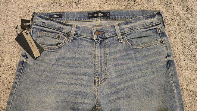 Jeansy męskie Hollister California W33-32 slim stretch Oryg