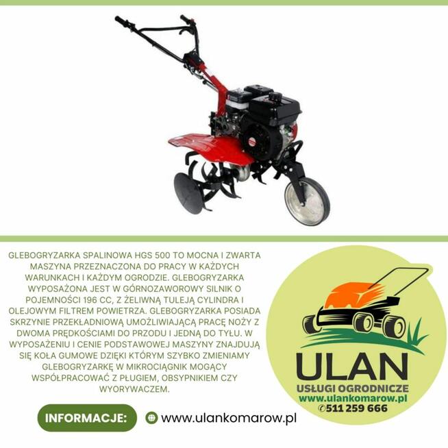 wynajem sprzętu ogrodniczego