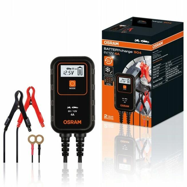 OSRAM BATTERY CHARGE 904 PROSTOWNIK AKUMULATOROWY ŁADOWARKA