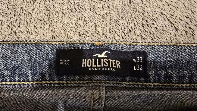 Jeansy męskie Hollister California W33-32 slim stretch Oryg