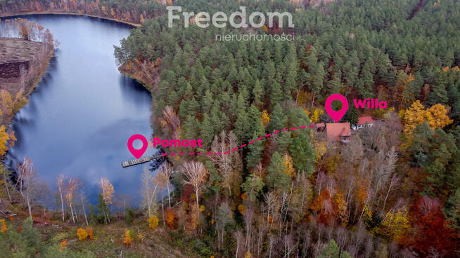 Agroturystyka w lesie nad jeziorem