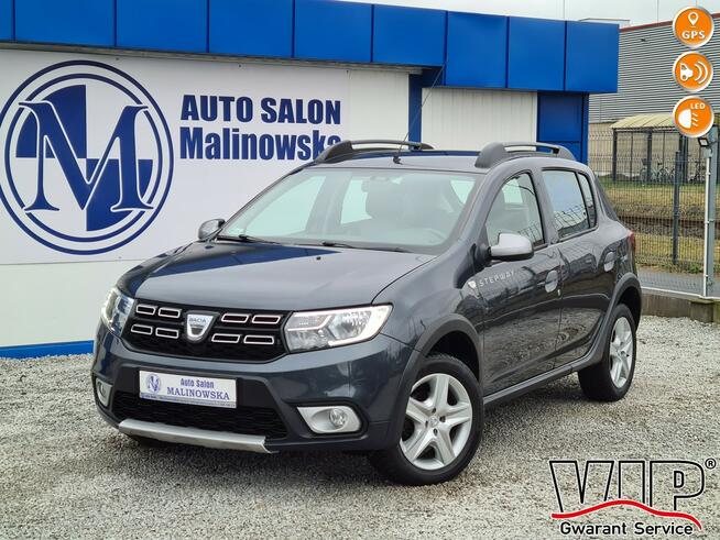 Dacia Sandero Stepway Navi PDC Klimatyzacja Led Tempomat Halogeny Relingi Komputer Zadbana