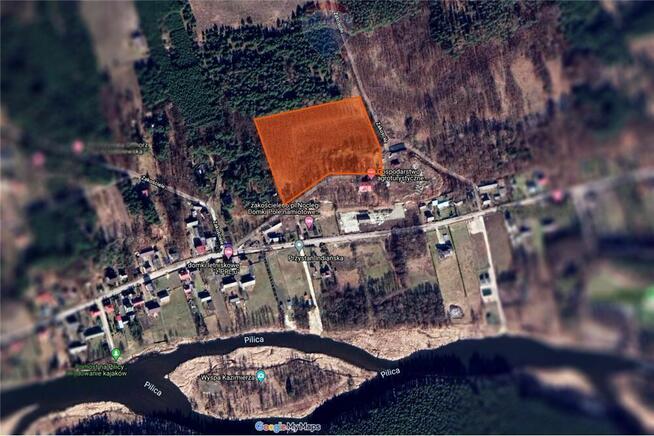 Działka budowlana 3 060 m2 Zakościele nad Pilicą