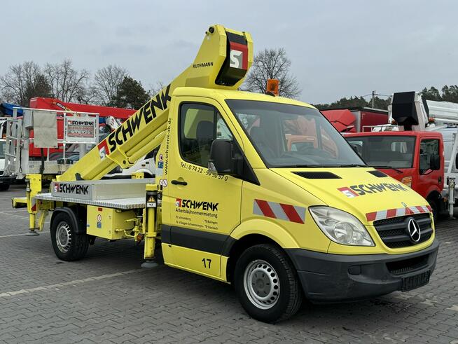 Mercedes Sprinter Podnośnik Koszowy 22m RUTHMANN TB 220 Zwyżka UDT Wumag GSR 15m w bok