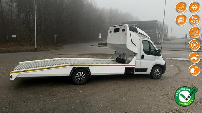 Peugeot Boxer Auto laweta 2.2 blu HDI Webasto klima kamera sypialnia wciągarka gwara