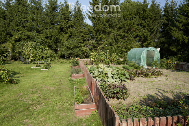 Bliźniak w spokojnej okolicy i otoczeniu natury