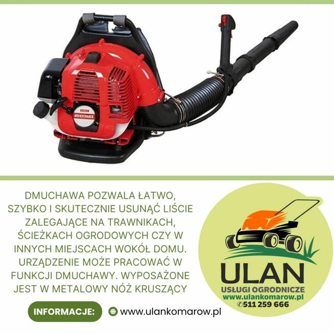 wynajem sprzętu ogrodniczego