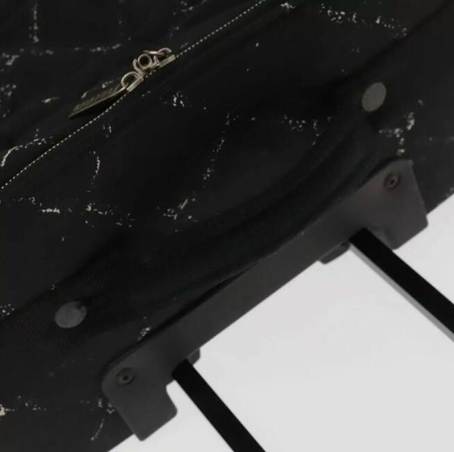 CHANEL Travel Line Suitcase Nylon Black CC - Stan Idealny!