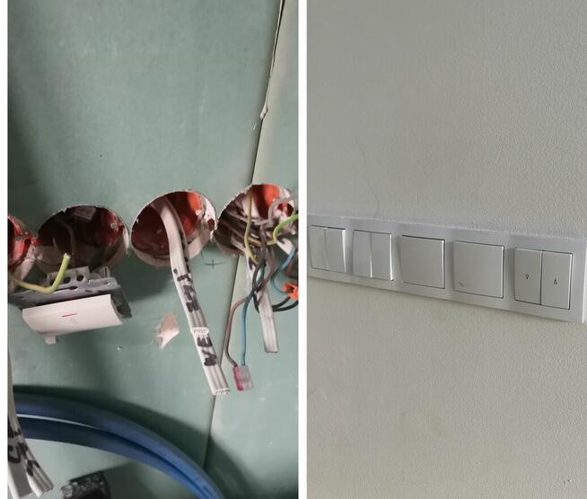 Wykończenia wnętrz, hydraulika, usterki