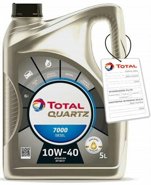 TOTAL QUARTZ 7000 DIESEL 10W40 5L 10W-40 KATOWICE