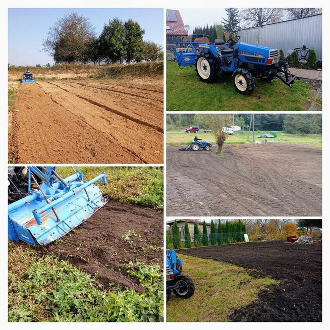 usługi porządkowania działek koszenie mini traktorem