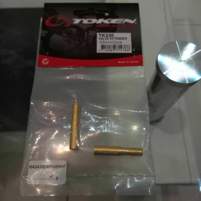 TOKEN przedłużenie 33mm zaworów PRESTA HIGH-END VALVE EXTRND