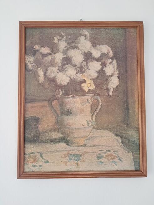 Obraz – „Astry białe” W.Ślewiński, do sprzedania