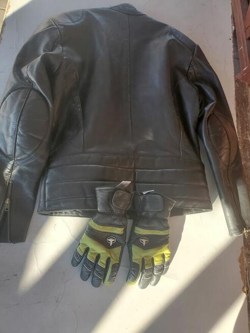 sprzedam skurzaną kurtkę motorową
