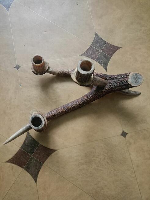 Świecznik z poroża