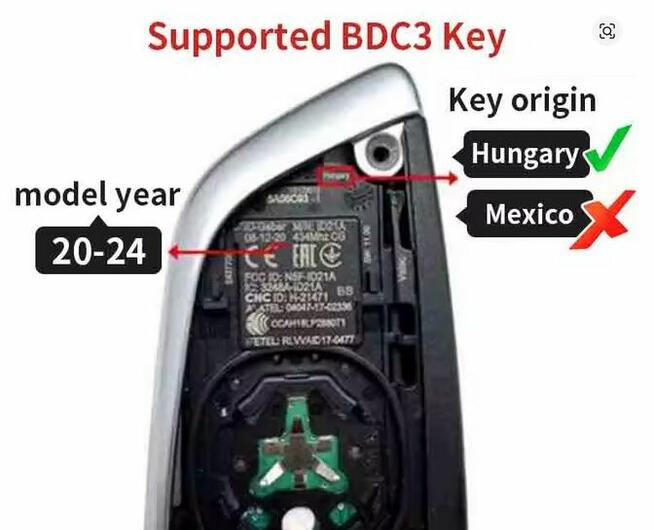 Kluczyk Klucz BMW G20, G30, G32, G11, X3, X4, X5, X6, X7