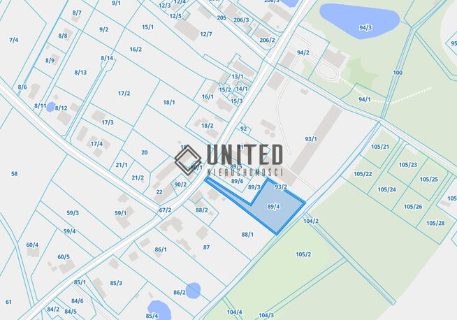 Działka w Prężycach niedaleko Wilkszyna