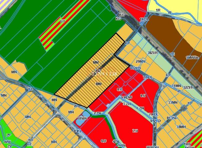 Działka budowlana Zębice gm. Siechnice, Parkowa