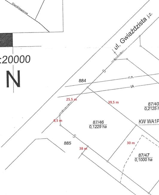 Stare Babice, działka budowlana 1229 m2 - bezp.