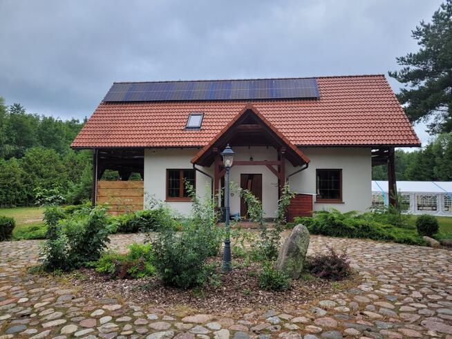 Gotowy biznes: 1,5ha: staw + 2 domki 35m2 + dom