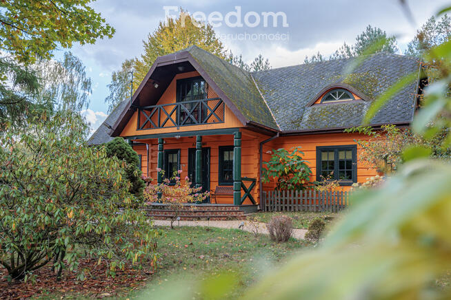 Dworek z bala na pięknej działce Księżak