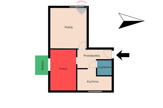 2 pokoje z balkonem | Blisko centrum Pabianic