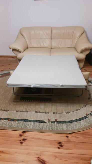 kanapa i 2 fotele ze skóry naturalnej