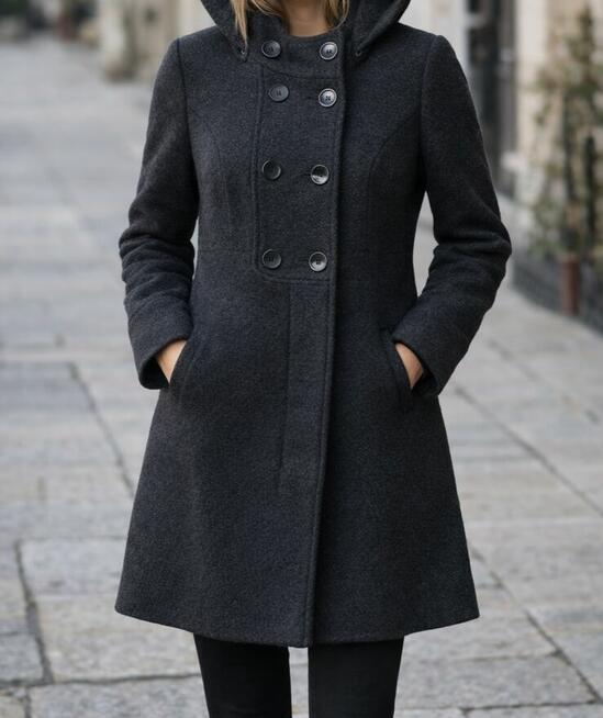 Płaszcz wełniany damski 3XL (46)