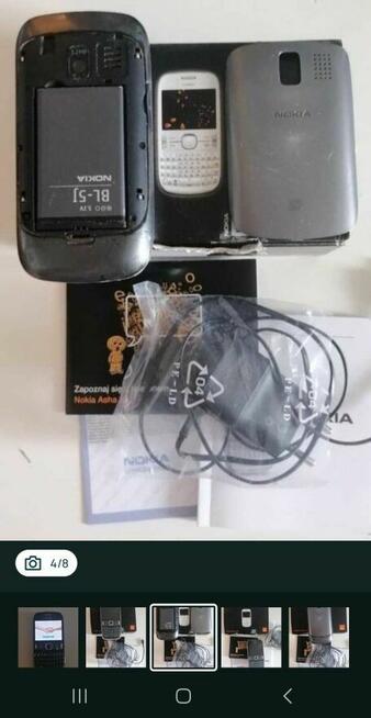 Nokia Asha 302 pełen komplet w pudełku.
