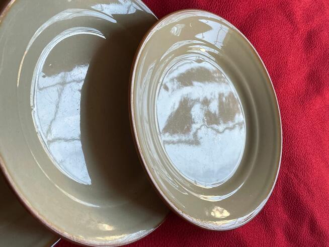 Stare talerze płaskie Tułowice PRL i gratis