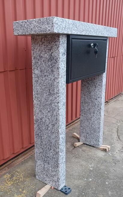 Ławka cmentarna granitowa ławka cmentarz granit ze skrzynką