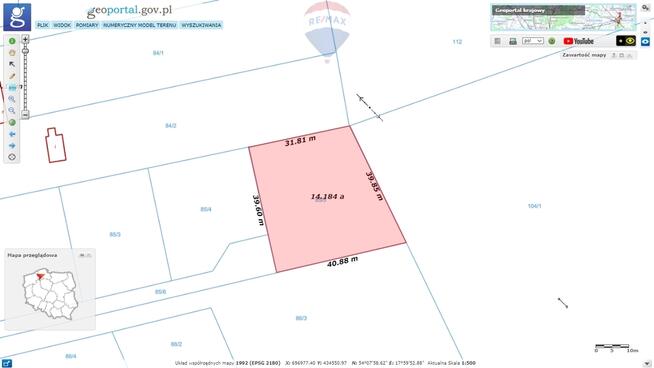 Działka budowlana na wzniesieniu w Kościerzynie