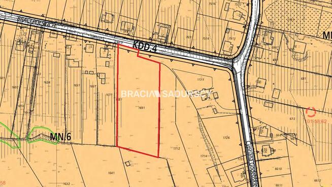 Działka budowlana Kraków Wzgórza Krzesławickie, Łuczanowice, Braci Polskich