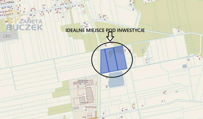 Działka usługowa Brochów,