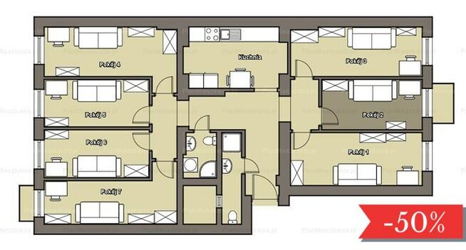 Reja 18, Plac Grunwaldzki, pokój z balkonem, WIFI