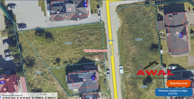 Działka budowlana Władysławowo Cetniewo, Burtowa