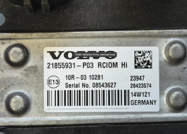 Sterownik świateł 21855931 P03 RCIOM Hi Volvo FH 4
