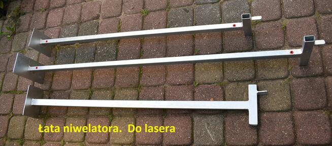 Niwelator laserowy - łata, stożek aluminiowy do odbiornika