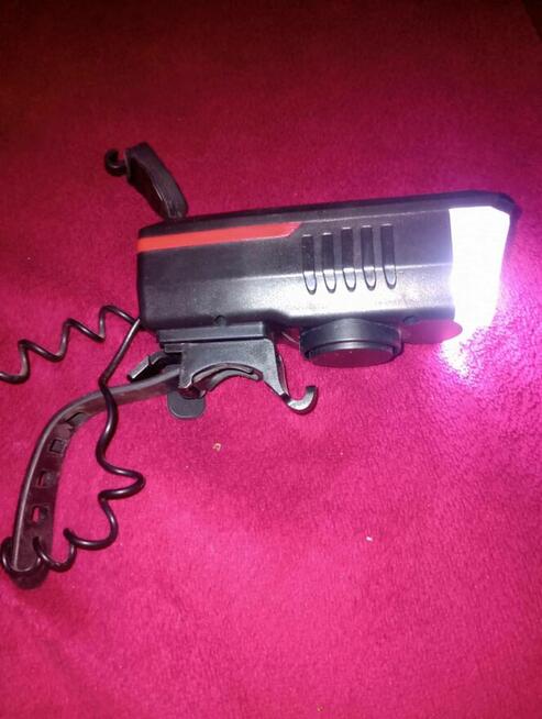 Lampka rowerowa z dzwonkiem