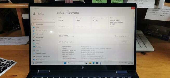 HP Elite Dragonfly I.Core i5-11 gen./16GBram/256SSD-tanio