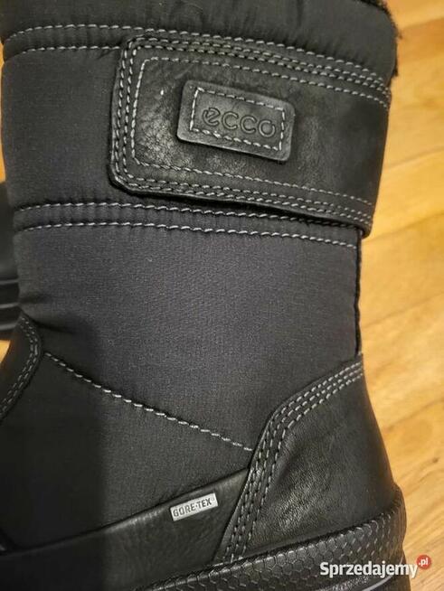 ECCO czarne ( 37) dł. wkładki 24cm Na Rzep NOWE