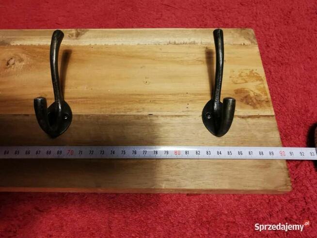 Wieszak drewniany stylowy ścienny Vintage