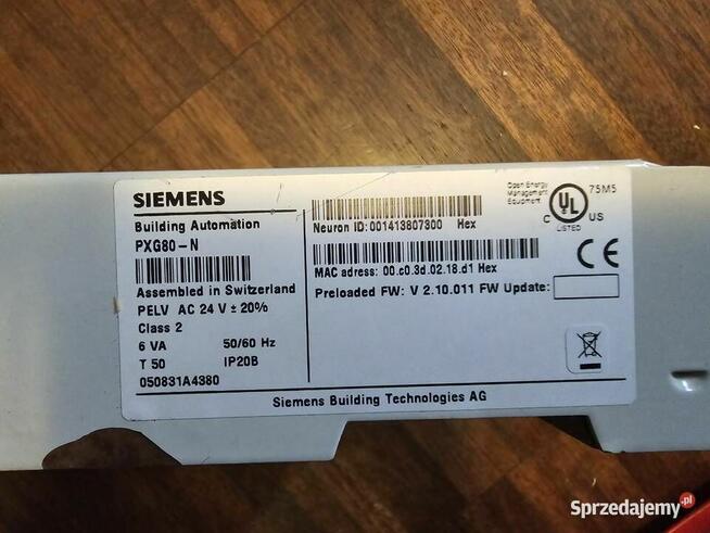 SIEMENS PXG80-N BACnet ROUTER