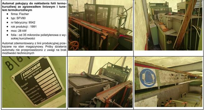 Linia do sztaplowania – pakowania firmy: FISCHER