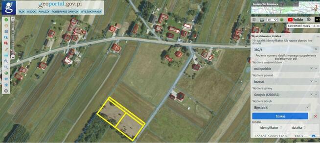 Biesiadki - dwie działki budowlane