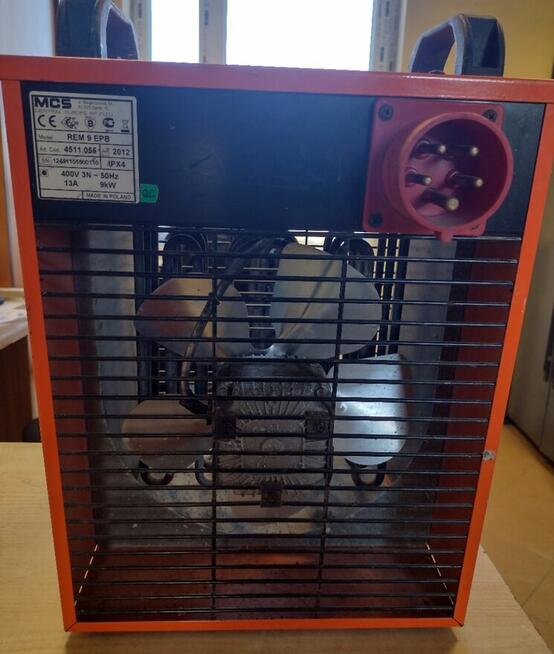 Nagrzewnica elektryczna 400v , 9 kW,800m3/h