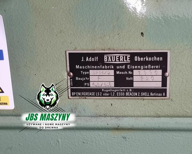 Frezarka dolnowrzecionowa BAUERLE SFM 2 | UCHYLNE WRZECIONO